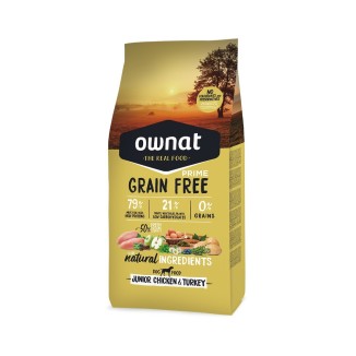 OWNAT PRIME GRAIN FREE JUNIOR CHICKEN Y TURKEY