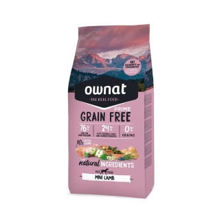OWNAT PRIME GRAIN FREE MINI ADULT LAMB