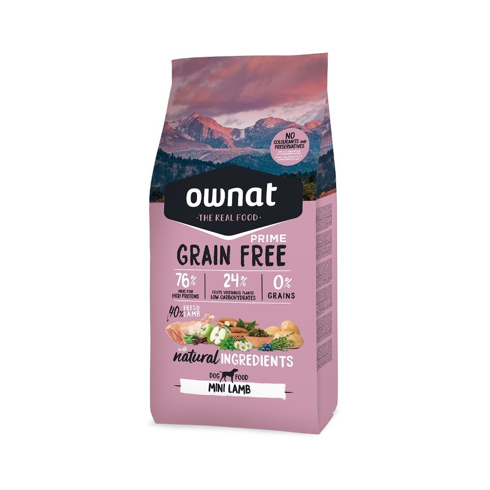 OWNAT PRIME GRAIN FREE MINI ADULT LAMB