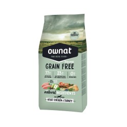 OWNAT PRIME GRAIN FREE ADULT CHICKEN Y TURKEY