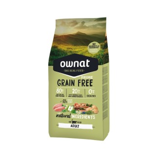 OWNAT PRIME GRAIN FREE ADULT CHICKEN Y TURKEY