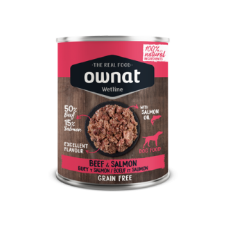 OWNAT WETLINE Beef and Salmon (DOG) 395g