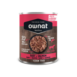 OWNAT WETLINE Beef and Salmon (DOG) 395g