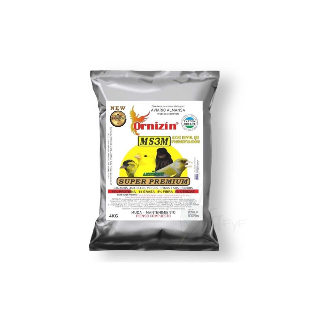 Ornizin Pienso MS3M 4kg